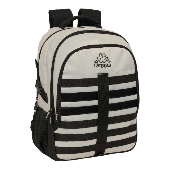 Safta Kappa Grey Mochila para Portatil hasta 15.6" - Bolsillo Antirrobo - Ergonomica - Cinta para Maleta - 340x150x460mm - Color Negro y Gris