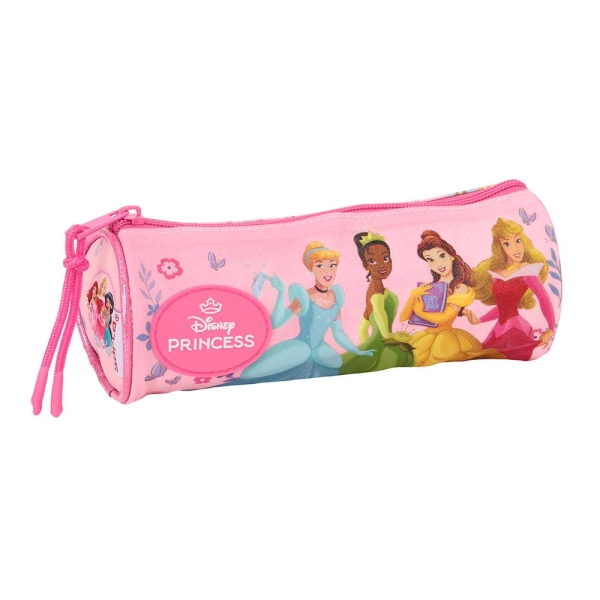 Safta Princesas Disney Portatodo - Tirador Facil de Abrir - 1L - 200x70x70mm - Color Rosa