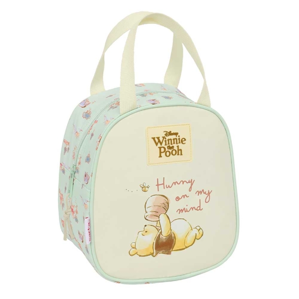 Safta Winnie The Pooh Neceser Termo de 5.85L - Interior Forrado en Aluminio - Asa Superior - 190x140x220mm - Color Beige