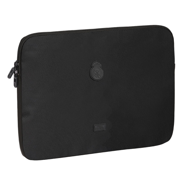 Safta Real Madrid Premium Funda para Portatil hasta 15.6" - Alojamiento Acolchado - 3.8L - 395x35x275mm - Color Negro