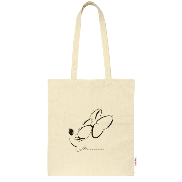 Safta Minnie Mouse Tote Bag Bolsa de Tela - Asas de Mano - Color Beige