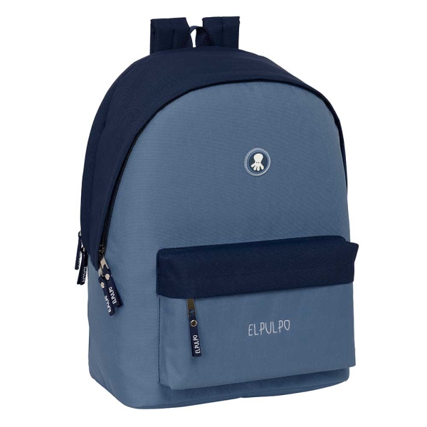 Safta el Pulpo Mochila para Portatil hasta 15.6" - Alojamiento Antirrobo - Conector USB - Base Acolchada - Ergonomica - Asa Superior - 310x180x440mm - Color Azul Oscuro