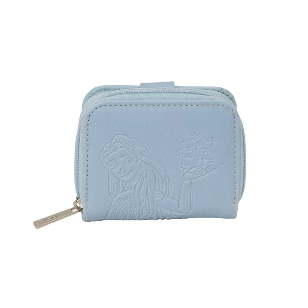 Safta Frozen Monedero con Billetera - Compartimento para Billetes y Tarjetas - Cierre con Iman - Compartimento para Monedas - 0.10L - 110x20x95mm - Color Azul