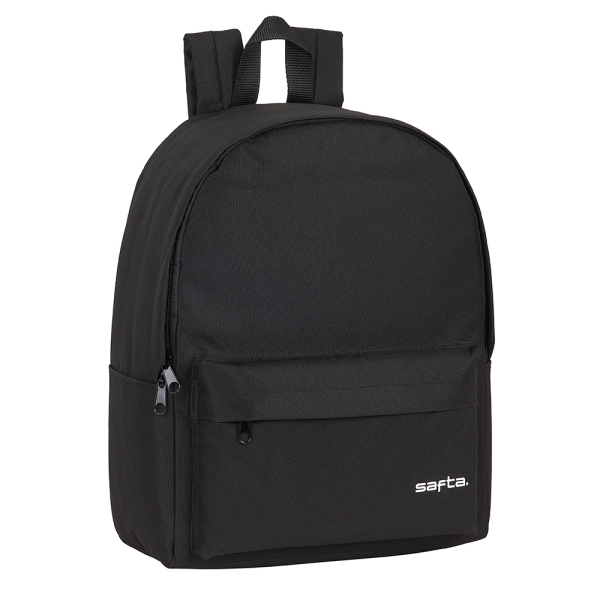 Safta Mochila para Portatil hasta 14.1" - Interior Acolchado - Bolsillos Laterales - Tirador Doble - Asa Superior - 19.85L - 310x160x400mm - Color Negro