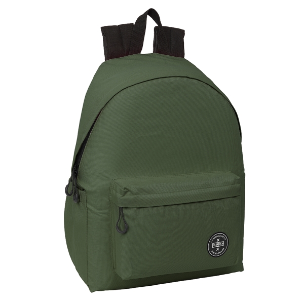 Safta Munich Teen Khaki Mochila para Portatil hasta 14.1" - 17.3L - Ergonomico - Correas Ajustables - 310x130x430mm - Color Verde Oscuro