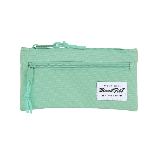 Safta Blackfit8 Portatodo - Bolsillo Frontal con Cremallera - 0.25L - 220x10x110mm - Color Turquesa