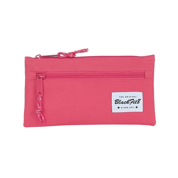 Safta Blackfit8 Fresa Portatodo - Bolsillo con Cremallera - 0.25L - 220x10x110mm - Color Rosa