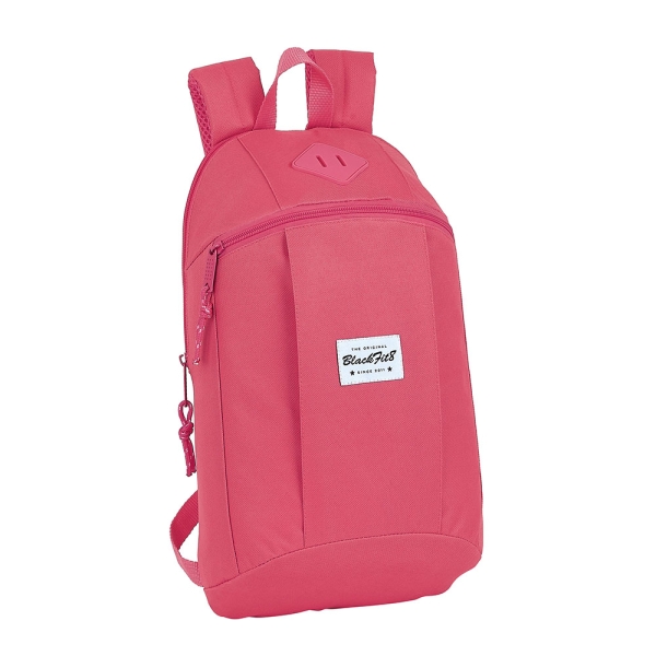 Safta Blackfit8 Fresa Mini Mochila - Hombreras Acolchadas - 8.5L - Bolsillo Frontal - Asa Superior - Estilo Moderno - Ligera y Practica - 220x100x390mm - Color Rosa