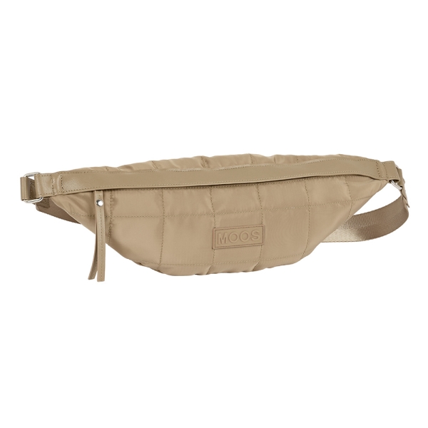 Safta Moos Capsula Camel Bolsa de Cintura - Cremallera - Cintas Ajustables - Acolchado Protector - 4.45L - 410x70x155mm - Color Arena