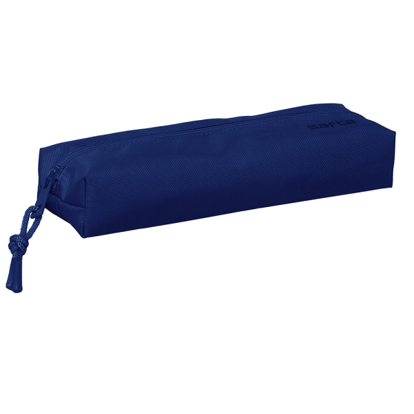 Safta Portatodo - 0.53L - Rectangular - Cremallera - Goma Elastica - 220x70x40mm - Color Azul Marino