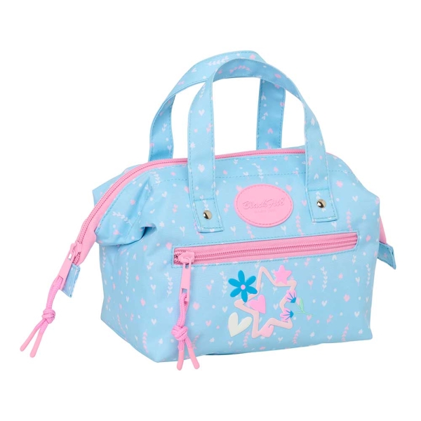 Safta Blackfit8 Smile Neceser de 5.8L - Cremallera - Asa Lateral - Interior Forrado - 265x125x175mm - Color Azul Claro