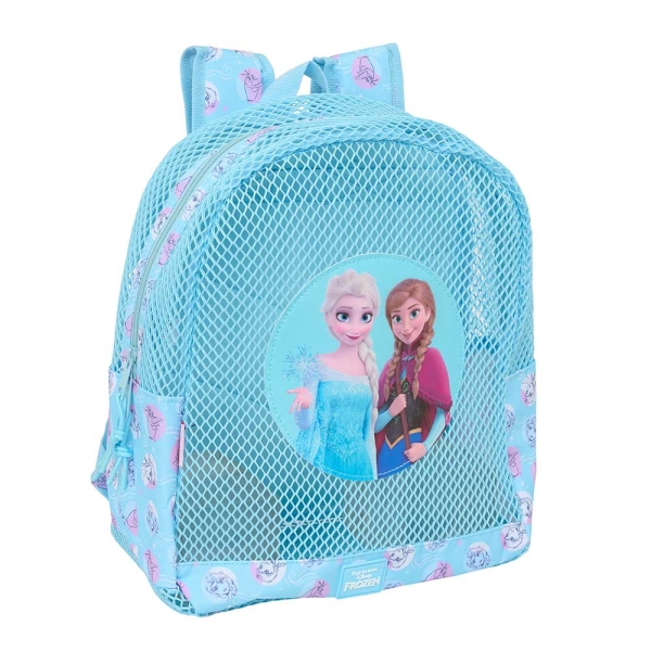 Safta Frozen Mochila - Rejilla Anti-Arena - Doble Tirador - Hombreras Acolchadas - Asa Superior - 13.15L - 320x120x380mm - Color Azul