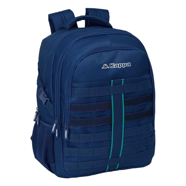 Safta Kappa Marino Mochila para Portatil hasta 15.6" - Bolsillo Antirrobo - Ergonomica - Cinta para Maleta - 23.46L - 340x150x460mm - Color Azul Marino