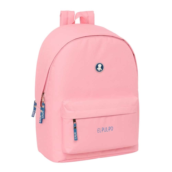 Safta el Pulpo Mochila para Portatil hasta 15.6" - Antirrobo - Conector USB - Base Acolchada - Bolsillo Frontal - Tirador Doble - Hombreras Ergonomicas - 24.55L - 310x180x440mm - Color Rosa
