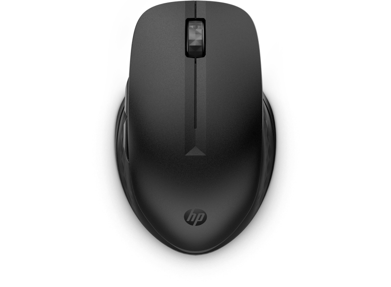 HP 435 Raton Inalambrico Multi‑Dispositivo 2.4GHz + Bluetooth 5.2 - Sensor Optico Multi‑Superficie 4000 DPI - 5 Botones (4 Programables) - Cambio entre 2 Equipos y Flujo entre Sistemas - Autonomia hasta 24 Meses - Color Negro