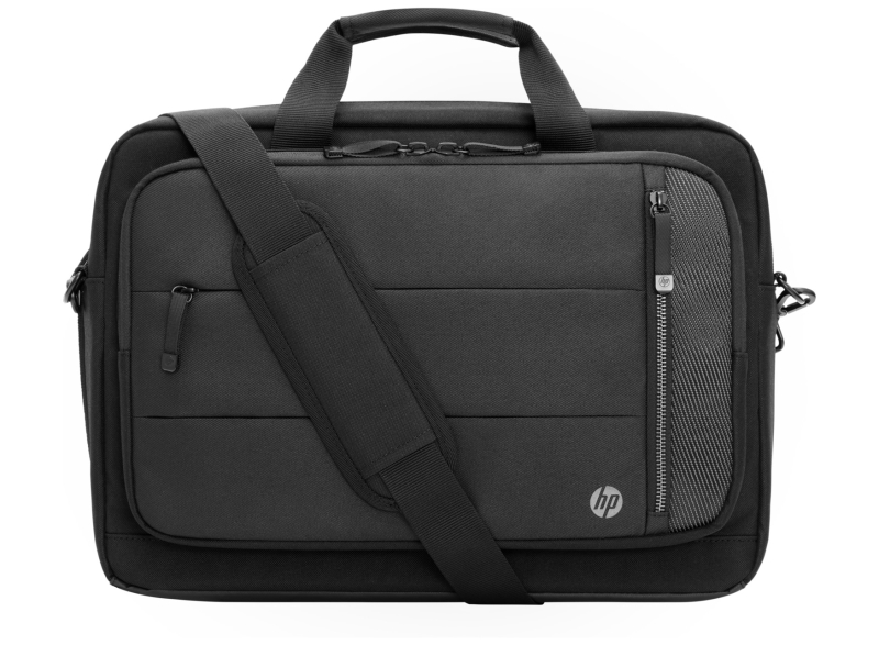 HP Renew Executive Maletin para Portatil 16" Expandible - Resistente al Agua - Compartimento Acolchado - Puerto USB‑C Externo y Paso de Cable - Bolsillo RFID y Bolsillo para Rastreador - Correa Desmontable - Color Negro