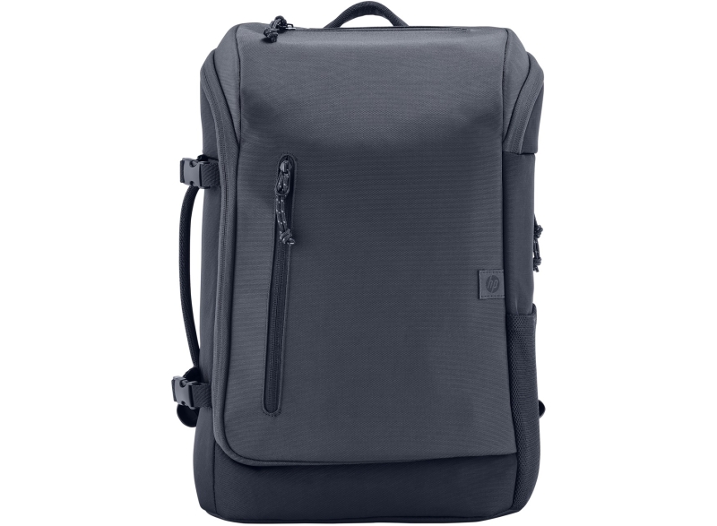 HP Travel Mochila Expandible para Portatil 15.6" 25‑30L - Poliester Resistente - Compartimento Acolchado - Bolsillo RFID y Oculto - Cremalleras con Cierre - Correas Acolchadas y Correa de Esternon - Color Gris