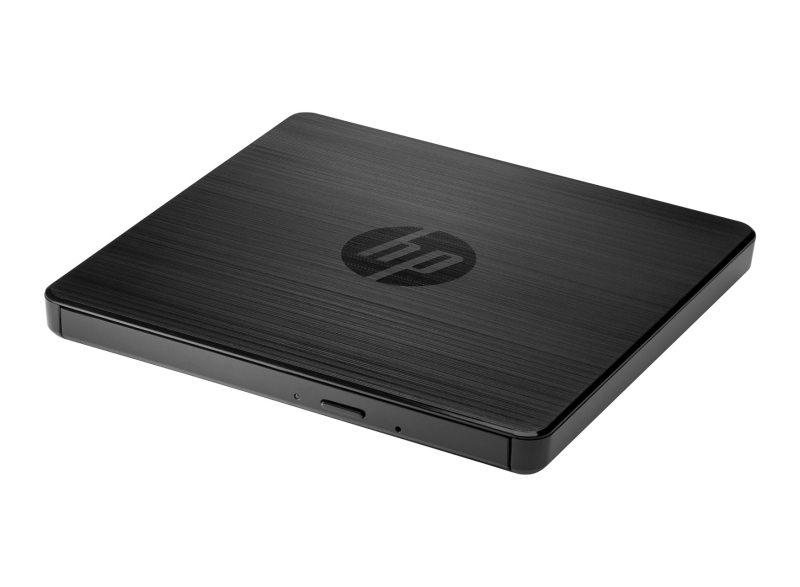 HP DVDRW F2B56AA Unidad Externa Grabadora y Lectora de CD/DVD - Diseño Ultrafino 9.5 mm - Conexion USB 2.0 Plug & Play - Compatible Windows y macOS - Portatil, Ligera y Compacta - Color Negro