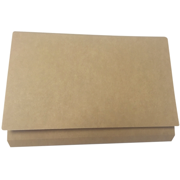 Gio By Elba Subcarpeta con Bolsa y Solapa Folio Kraft Bicolor - Resistente Cartulina de 240gr - Bolsa y Solapa para Mayor Proteccion - Diseño Bicolor Kraft