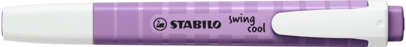 Stabilo Swing Cool Naturecolors Wildflower Marcador Fluorescente - Cuerpo Plano - Punta Biselada - Trazo entre 1 y 4mm - Tinta con Base de Agua - Antisecado - Color Lila Grisaceo