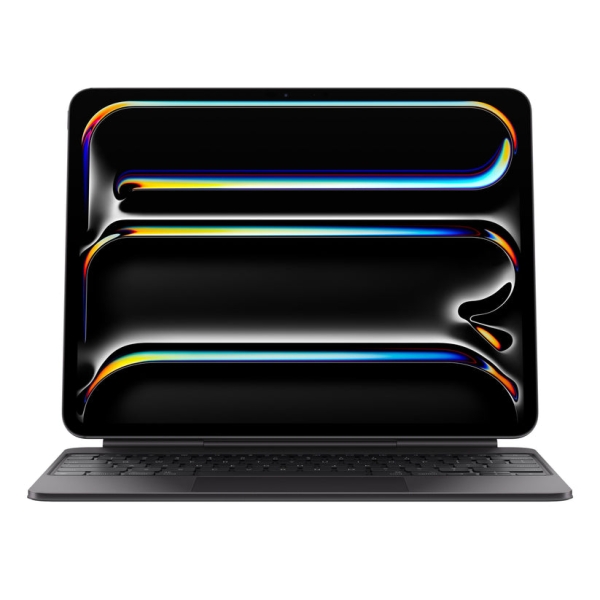 Apple Magic Keyboard para iPad Pro 13" M4 y M5 - Teclado Español con Trackpad Hap­tico Integrado - 14 Teclas de Funcion - Teclas Retroiluminadas con Mecanismo de Tijera 1 mm - Funda Protectora Frontal y Trasera - Color Negro