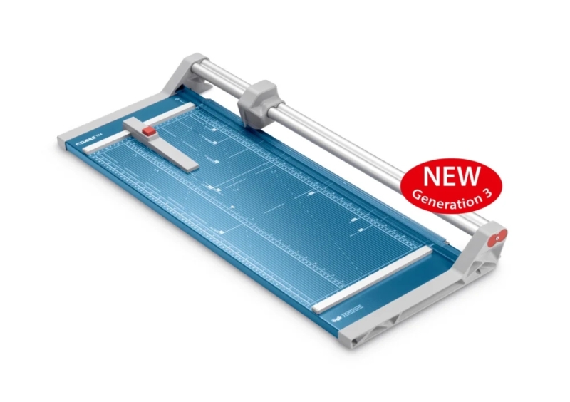 Dahle 554 Cizalla Profesional de Rodillo Formato A2 - Capacidad 20 Hojas - Longitud de Corte 720mm - Cuchilla Circular Autoafilable de Acero