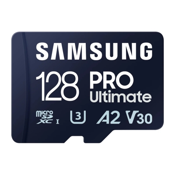 Samsung PRO Ultimate Tarjeta Micro SDXC 128GB UHS-I U3 A2 V30 con Adaptador SD