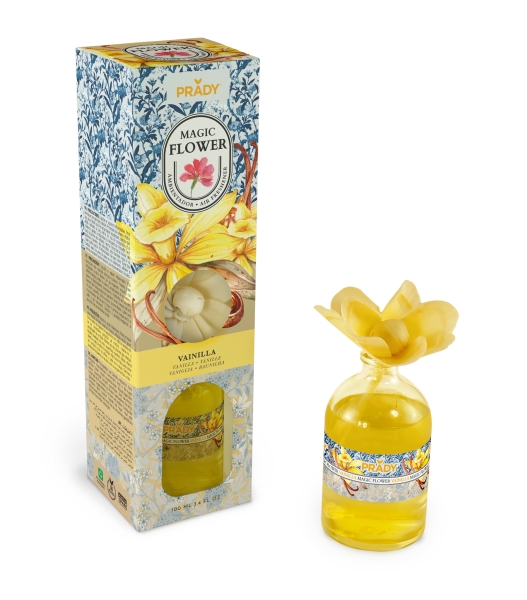 Prady Ambientador Magic Flower Vainilla - Frasco de Cristal 100ml