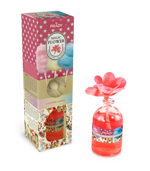 Prady Ambientador Magic Flower Cotton Candy - Frasco de Cristal 100ml