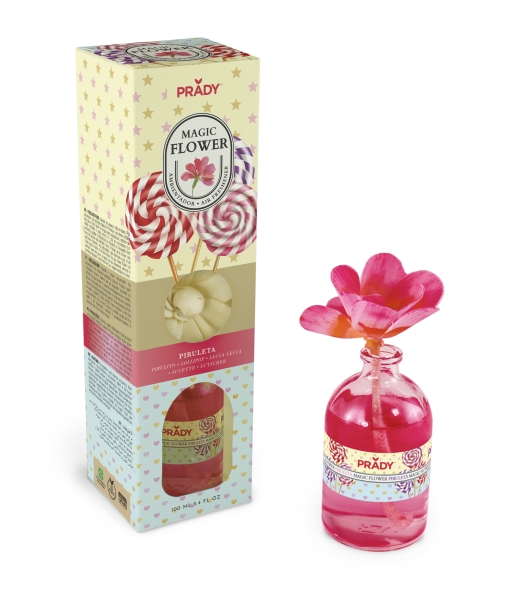 Prady Ambientador Magic Flower Piruleta - Frasco de Cristal 100ml