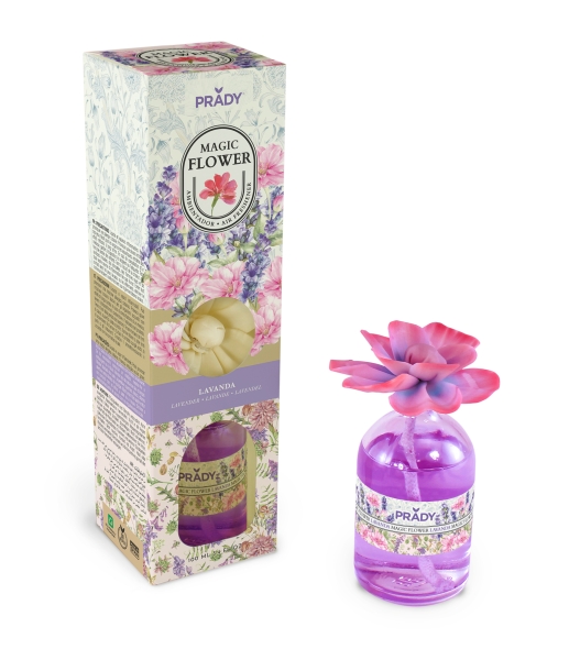Prady Ambientador Magic Flower Lavanda - Frasco de Cristal 100ml
