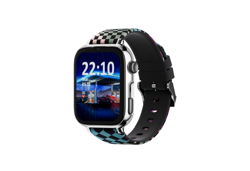 Savefamily Reloj Inteligente Infantil SaveWatch Plus 2 - Pantalla Amoled - Carcasa Plateada - Correa Silicona Loop