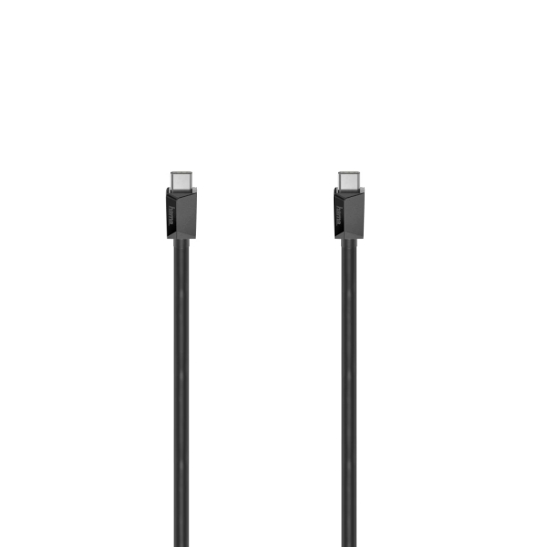 Hama Essential Cable USB-C Macho - Potencia Maxima 60W - Longitud 3m - Velocidad hasta 480Mbps - Blindaje Doble - Color Negro