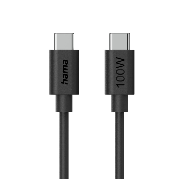 Hama Cable USB-C Macho - Longitud 1.2m - Velocidad hasta 480Mbps - Color Negro