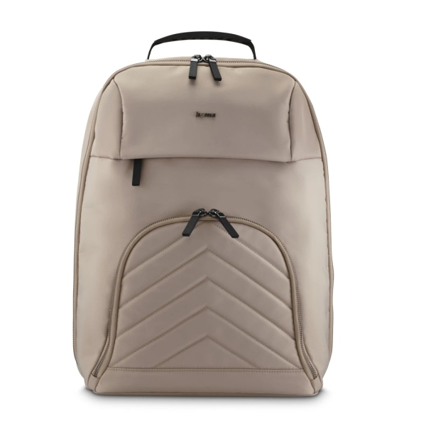 Hama Premium Lightweight Mochila para Portatiles hasta 16.2" - Capacidad 19L - Poliester - Interior Acolchado - Bolsillos Frontales - 31x12x46cm - Color Beige