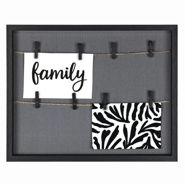 Hama Muro Marco de Fotos con Cordon - Madera MDF - 36.6x29.6x3.2cm - Color Negro