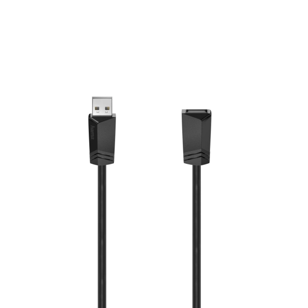 Hama Essential Cable Alargador USB-A Macho/Hembra - Longitud 1.5m - Velocidad hasta 480Mbps - Blindaje Doble - Color Negro