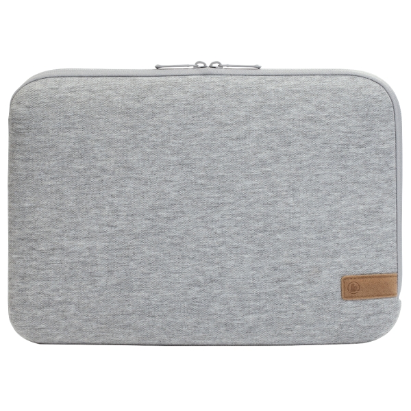 Hama Jersey Funda para Portatiles hasta 13.3" - Cierre con Cremallera - Forro Interior Suave - Color Gris