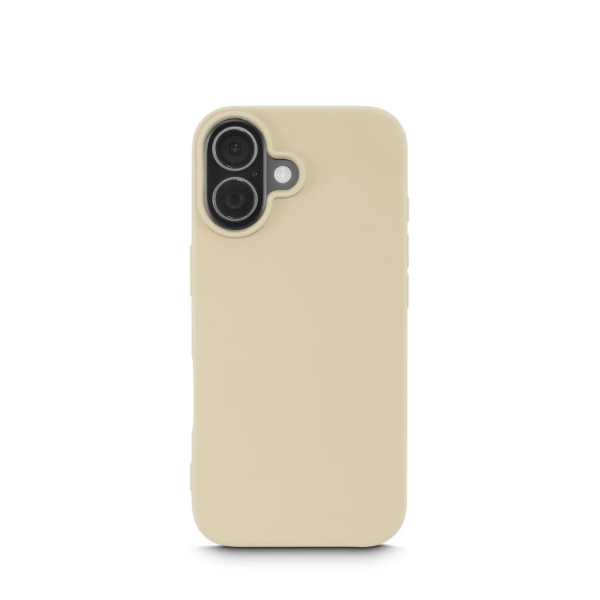 Hama Fantastic Feel Funda para iPhone 17 - Poliuretano Termoplastico - Bordes Elevados - Color Beige