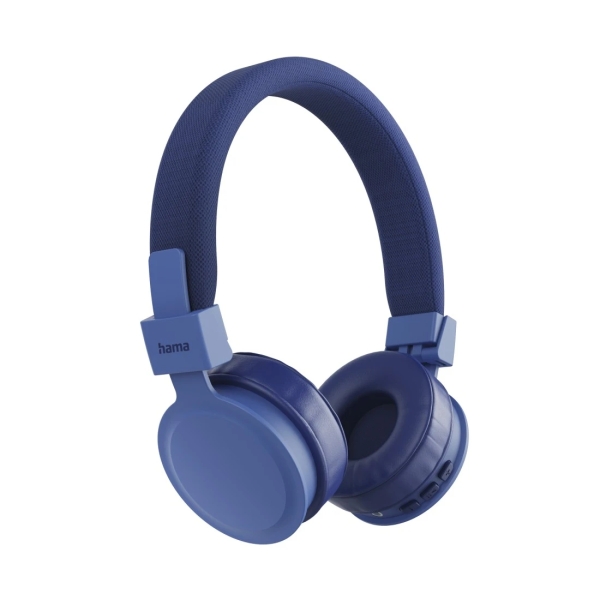 Hama Freedom Lit III Auriculares con Microfono Omnidireccional - Bluetooth - Plegable - Diadema Ajustable - Rango 10m - Asistente de Voz - Carga por USB-C - Color Azul
