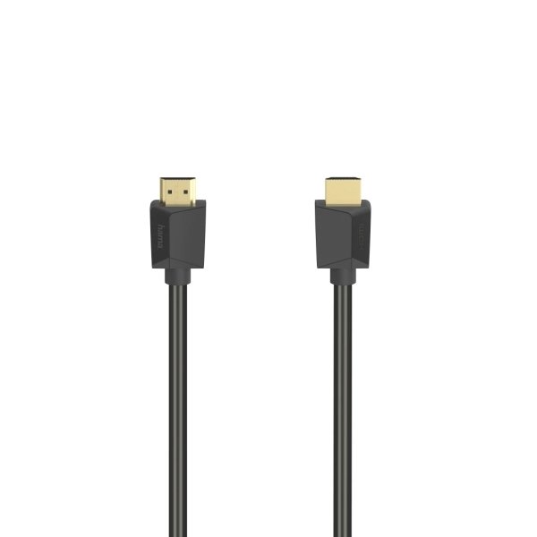 Hama Essential Cable HDMI 4K Macho - Longitud 5m- Soporta ARC - Terminales Chapados en Oro - Ethernet - Velocidad hasta 18Gbps - Blindaje Completo - Color Negro