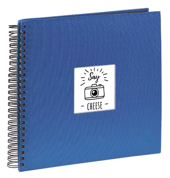 Hama Fine Art Album de Fotos con Espiral - 50 Paginas Negras - 36x32cm - Color Azul