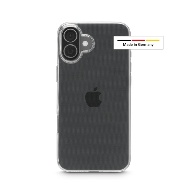 Hama Always Clear Funda para iPhone 17 - Antideslizante - Poliuretano Termoplastico - Bordes Elevados - Color Transparente
