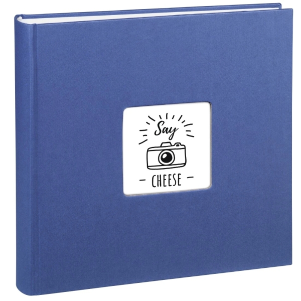Hama Fine Art Album de Fotos - 100 Paginas Blancas - Tapa de Papel con Textura - 30x30cm - Color Azul