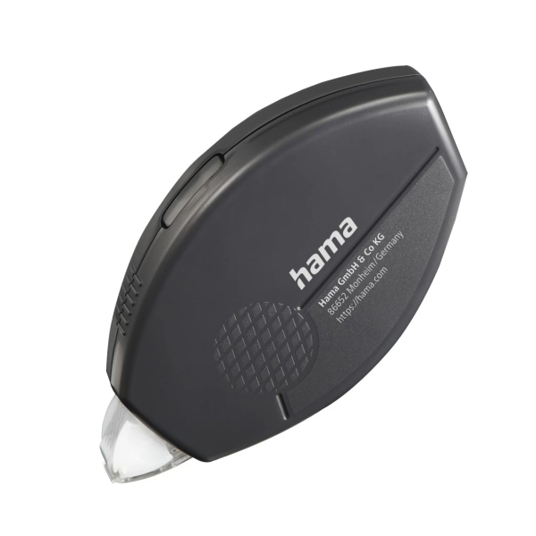 Hama Rollo Dispensador de Adhesivo de 12m - Adhesion Permanente - Manualidades y Fotografia - Color Negro