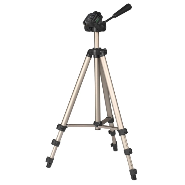 Hama Star 75 Tripode para Camara con Rosca 1/4" - Peso Max 2.5kg - Altura Ajustable hasta 125cm - Aluminio - Soporte de Liberacion Rapida - Cabezal de 3 Vias - Color Beige