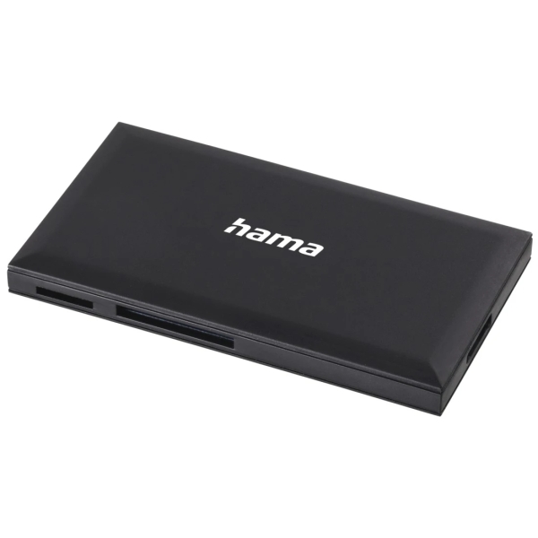 Hama Lector de Tarjetas - CompactFlash - Compatible con SD - Micro-SD - Conexion con USB-A - 90.3x9x50.3mm - Color Negro
