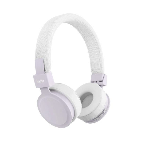 Hama Freedom Lit III Auriculares con Microfono Omnidireccional - Bluetooth - Plegable - Diadema Ajustable - Rango 10m - Asistente de Voz - Carga por USB-C - Color Blanco