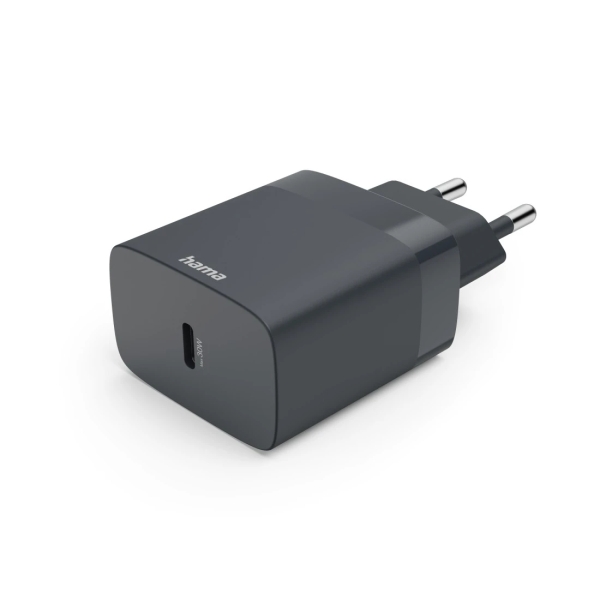 Hama Cargador de Pared - Potencia 30W - USB-C - Power Delivery - Color Gris