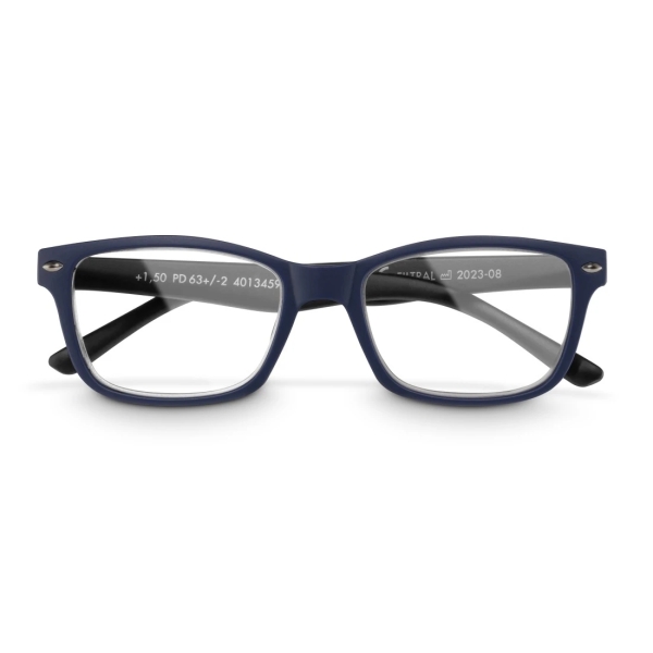 Hama Gafas de Lectura de +1.5 Dioptrias - Montura de Plastico Reciclado - Unisex - Color Azul y Negro